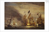 The burning of HMS 'Royal James' at the Battle of Solebay, 28 May 1672 by Willem Van de Velde the Younger