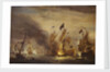 The burning of HMS 'Royal James' at the Battle of Solebay, 28 May 1672 by Willem Van de Velde the Younger