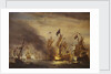The burning of HMS 'Royal James' at the Battle of Solebay, 28 May 1672 by Willem Van de Velde the Younger