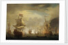 The Battle of the Texel, 11-21 August 1673 by Willem Van de Velde the Younger