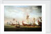 Departure of William of Orange and Princess Mary for Holland, 19 November 1677 by Willem Van de Velde the Younger