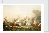 The Battle of Barfleur, 19 May 1692 by Ludolf Bakhuizen