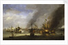 Destruction of the 'Soleil Royal' at the Battle of La Hogue, 23 May 1692 by Adriaen van Diest