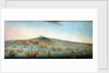 View of the bay of Naples with Admiral Byng's fleet at Anchor, 1 August 1718 by Gaspar Butler