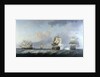 The capture of the 'Marquise d'Antin' and 'Louis Erasme' by the English Privateers 'Duke' and 'Prince Frederick' by Charles Brooking