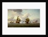 The capture of the 'Glorioso', 8 October 1747 by Charles Brooking
