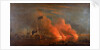 The burning of the Turkish fleet in Chesme Bay, 7 July 1770 by Richard Paton