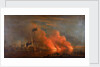 The burning of the Turkish fleet in Chesme Bay, 7 July 1770 by Richard Paton