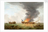 The Quebec' and 'Surveillance' in action, 6 October 1779 by Robert Dodd