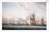 The Battle of the Saints, 12 April 1782 by Nicholas Pocock