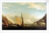 Destruction of the floating batteries at Gibraltar, 13 September 1782 by Thomas Whitcombe