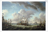 Relief of Gibraltar by Earl Howe, 11 October 1782 by Richard Paton
