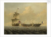 Action between HMS 'Blanche' and the 'Pique', 5 January 1795 by John Thomas Baines