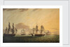 The East Indiaman 'General Goddard' capturing Dutch East Indiamen, June 1795 by Thomas Luny