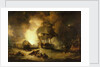 The destruction of 'L'Orient' at the Battle of the Nile, 1 August 1798 by George Arnald