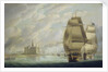 Nelson forcing the passage of the sound, 30 March 1801, prior to the Battle of Copenhagen by Robert Dodd