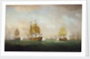Admiral Sir Robert Calder's action off Cape Finisterre, 23 July 1805 by William Anderson