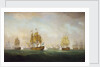 Admiral Sir Robert Calder's action off Cape Finisterre, 23 July 1805 by William Anderson