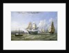 HMS 'Warrior' protecting a convoy passing Reefness, September 1807 by William Adolphus Knell