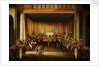 Trial of four British seamen at Canton, 1 October 1807: scene inside the Court by Chinese School