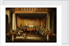 Trial of four British seamen at Canton, 1 October 1807: scene inside the Court by Chinese School