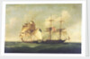 HMS 'Sappho' capturing the Danish brig 'Admiral Jawl', 2 March, 1808: surrender of the brig by Francis Sartorius