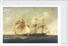 HMS 'Sappho' capturing the Danish brig 'Admiral Jawl', 2 March, 1808: surrender of the brig by Francis Sartorius