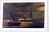 HMS 'Melpomene' engaged with 20 Danish gunboats, 23 May 1809 by British School