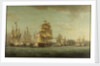 HMS 'Spartan' and French frigates: beginning of the action, 3 May 1810 by Thomas Whitcombe