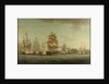 HMS 'Spartan' and French frigates: beginning of the action, 3 May 1810 by Thomas Whitcombe