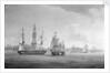 The 'Spartan's' engagement with a Neapolitan squadron, 3 May 1810: end of the action by Thomas Whitcombe