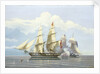 The capture of the Slaver 'Formidable' by HMS 'Buzzard', 17 December 1834 by William John Huggins
