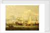Peter the Great inspecting a ship at Amsterdam by Abraham Storck