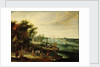A landscape with a village on the bank of a river by Jan Err:520 Brueghel the Elder