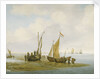 Mussel fishing by Julius Porcellis