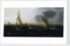 Dutch vessels in a strong breeze by Jan Porcellis