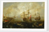 Action between English and Spanish ships by Andries van Eertvelt
