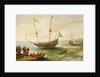 An Algerine ship off a barbary port by Andries van Eertvelt