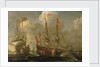Spanish ships at anchor by Sebastian Castro