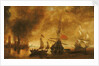 Daybreak after the bombardment of a port by Spanish ships by Andries van Eertvelt