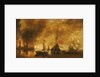 Daybreak after the bombardment of a port by Spanish ships by Andries van Eertvelt