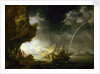 Seascape with sailors sheltering from a rainstorm by Bonaventura Peeters the Elder
