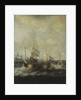 Dutch Indiamen passing herring busses by Bonaventura Peeters the Elder
