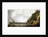 Dutch ships revictualling off a rocky coast by Simon de Vlieger
