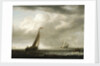 A squally day in a Dutch estuary by Simon de Vlieger
