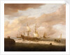 The departure of an East Indiaman by Hendrick Staets