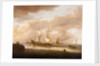 The departure of an East Indiaman by Hendrick Staets
