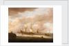 The departure of an East Indiaman by Hendrick Staets