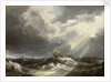 Sunlight on a stormy sea by Bonaventura Peeters the Elder