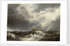 Sunlight on a stormy sea by Bonaventura Peeters the Elder